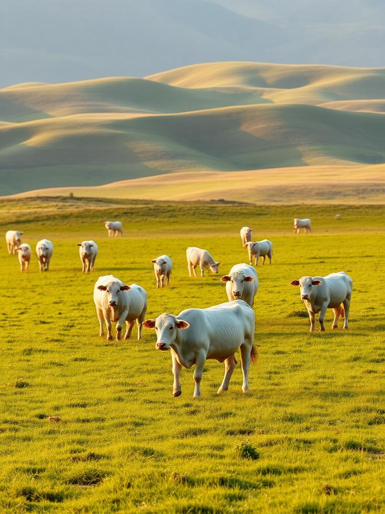 Charolais na pastvine v Gemeri